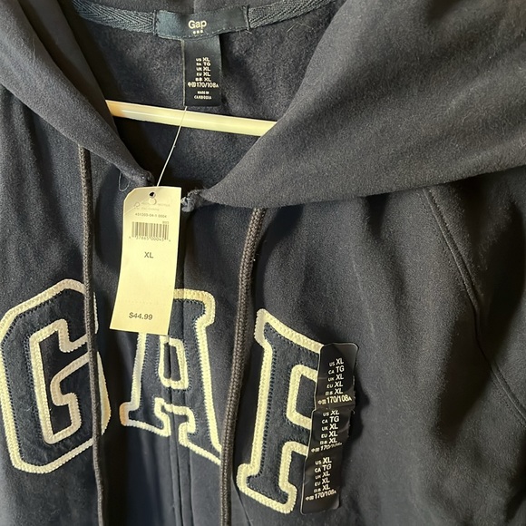 NWT Gap Navy Blue Hoodie XL - Picture 2 of 3